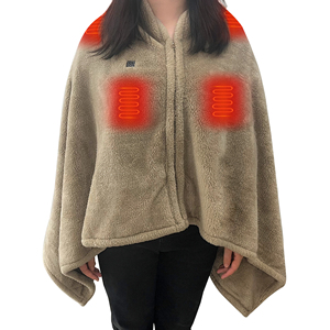 Tech Wearable 3 Heating Levels Usb <b>Throw</b> <b>Blanket</b> Wrap Winter Warming Heated Shawl <b>Blanket</b> for Home Office - Product Image 5