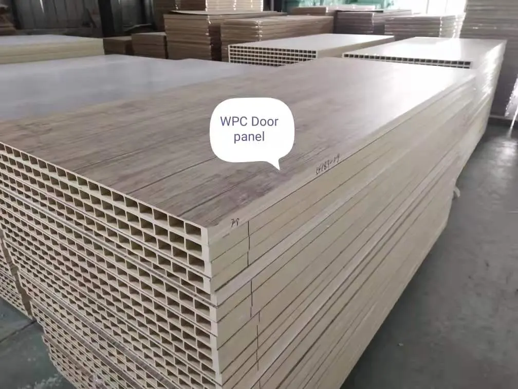 Pvc kapı fabrika sağlamak 2350*1000*35mm suudi popüler su geçirmez WPVC profil wpc kapı ve çerçeve iç kullanarak WPC atel kapı