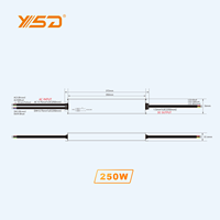Driver LED étanche YSD 250W Dali-2 DT8 DT6, alimentation variable 0-10V à courant constant, CA/CC, 12V/24V, garantie 5 ans