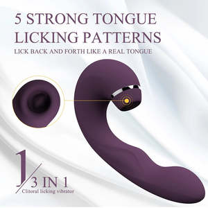 3 in 1 Nipple Vaginal Clit Sucker <strong>G</strong> <strong>Spot</strong> <strong>Triple</strong> Stimulator Dildo <strong>Vibrator</strong> Pulsating Female Clitoral Sucking <strong>Vibrator</strong> for Women - Product Image 4