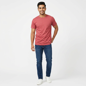 Camiseta de Peso Pesado 230G 100% Algodón, Manga Corta, Corte Holgado, Estilo Informal, Media Manga, Camiseta de Verano para Hombre - Product Image 1