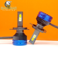 BB2533 DEUX TUBES EN CUIVRE 6500k H4 150w 300w 500w 5000lm Haute Puissance Led 330 Watt Phare Lumière pour Voiture Bombillos Para Carros