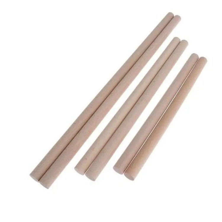 Bastoncini di legno tondi personalizzati all'ingrosso bastoncini di legno tassello bastoncini di lecca-lecca