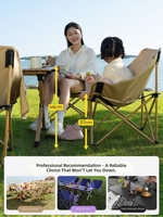 Table et chaise de camping en acier au carbone, table pliante portable pour pique-nique, camping, fête en plein air