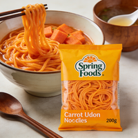 Quick Cook Instant Low Sodium Vegan Pumpkin Durum Wheat Udon Noodles Bulk Bag Box Cup Vegetarian Food