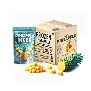 Natural Sweet IQF Pineapple Frozen Pineapple Puree Pineapple Tidbits IQF for Culinary Experts