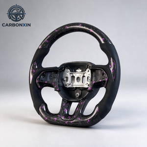 Volante de fibra de carbono forjado en cuero, directo de fábrica, para Dodge Charger - Product Image 1