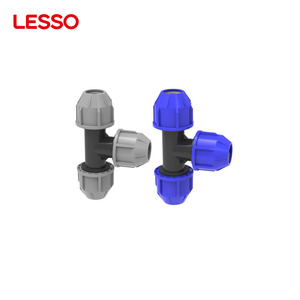 LESSO ingénierie d'irrigation pour la pêche et l'élevage coude en plastique pp raccords de tuyauterie d'eau de compression pour tube - Product Image 3
