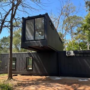 Casa Contenedor Prefabricada <span class=keywords><strong>de</strong></span> Lujo <span class=keywords><strong>de</strong></span> 40 pies en Oferta, con Ventanas Panorámicas, Solución Llave en Mano, CE ISO9001, para Resorts Ecológicos Modernos - Product Image 1