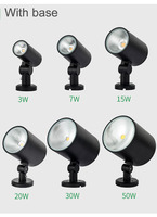 Spot LED d'extérieur réglable 3W 15W 20W Spot de jardin mural IP65 Spot pour hôtel villa cour