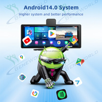 Écran de voiture portable 4G Android 15 avec Carplay sans fil, Android Auto, enregistreur DVR double canal, Octa Core 8+128 Go, 4+64 Go, EOM disponible