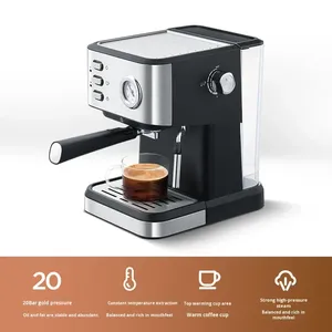 Cafetera Espresso Semiautomática de Alta Integración para Uso Doméstico con Espumador de Leche para Comercio Transfronterizo - Product Image 2