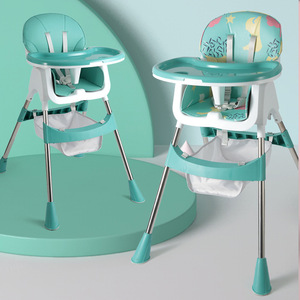 Silla alta multifuncional para bebés, ajustable en altura, portátil, para niños de 1 a 2 años - Product Image 1