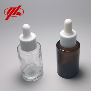 ขวดแก้วทรงแบนขนาด 20 มล., 30 มล., 40 มล. พร้อมหลอดหยด - Product Image 2