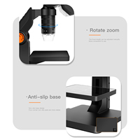 Digital Educational Microscope 1000x Magnification Microscope Camera with Stand Adjustable 8 LED Lights Microscope