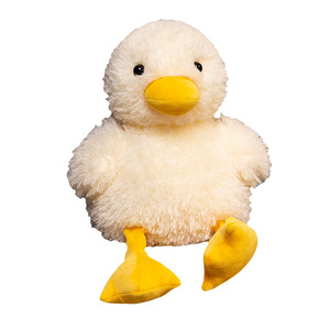 Peluche de Pato Blanco Esponjoso, Peluche de Patito <span class=keywords><strong>Amarillo</strong></span>, Pato Negro con Palomitas de Maíz, Estilo Personalizado - Product Image 1