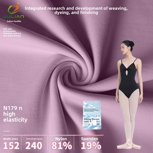 Đan căng dancewear vải mềm mại thoải mái mồ hôi-wicking đàn hồi thổ cẩm OEM vải - Product Image 5