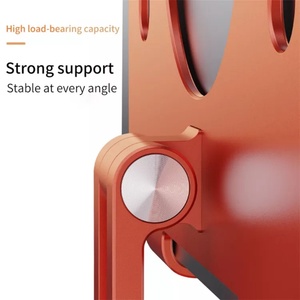 Support de tablette pliable réglable en alliage d'aluminium Leadingplus, conception de refroidissement pour une utilisation à domicile ou au bureau, support portable pour ordinateur portable iPad Pro - Product Image 2