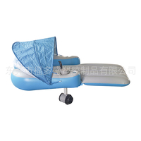 Fauteuil flottant gonflable avec auvent et propulseur électrique pour piscine, idéal pour les loisirs en extérieur – Vente en gros