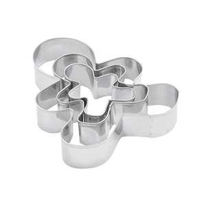Dr. Oetker Ausstecher Lebkuchenmann 13x11cm,9x7cm,6x5x3cm 3er Set ES - Product Image 1