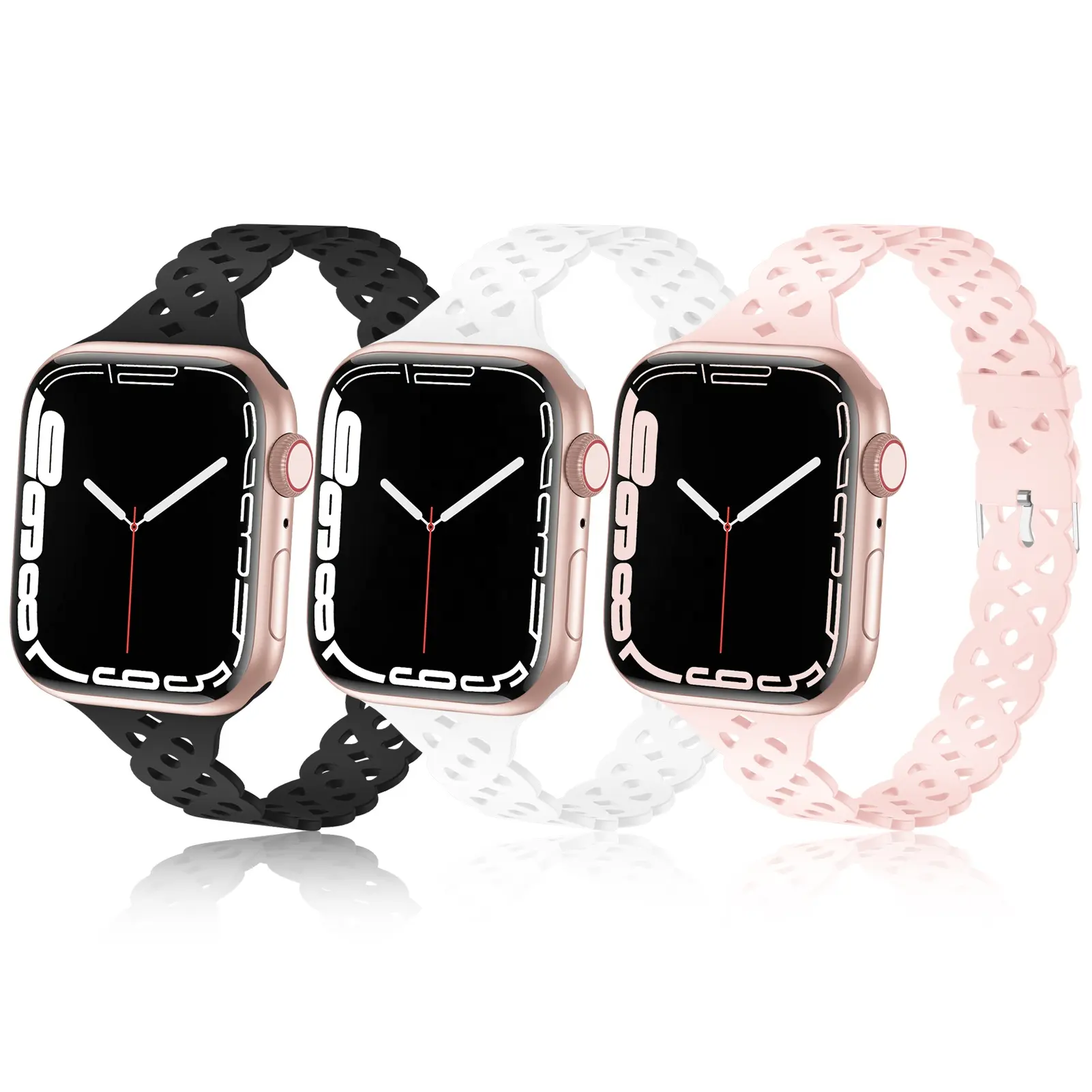 मंत्रमुग्ध प्यार सिलिकॉन wristbands के लिए डिजाइनरों एप्पल घड़ी बैंड