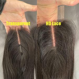 Cierre de Cabello Camboyano con Encaje HD, Cabello Virgen con Cutícula Alineada, Color Natural, Ondulado Profundo, Liso, 150% de Densidad - Product Image 6