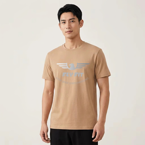 เสื้อยืดคอตตอนผู้ชายทรงปกติ แขนสั้น ทรงฟลายฟิต ผ้าถักเนื้อนุ่ม น้ำหนัก 320 กรัม รุ่นขายดี รักษ์โลก สไตล์ลำลอง รับสั่งทำ - Product Image 6