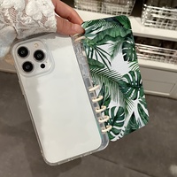 Promax 16pro 15pro 14pro coque de téléphone feuille transparente anneau blanc conception dessin animé étuis de téléphone portable fabriqués poignée de téléphone en TPU Durable