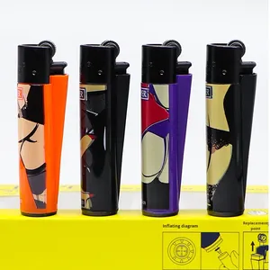 Plastica <span class=keywords><strong>per</strong></span> <span class=keywords><strong>Accendini</strong></span> Ricaricabili con Rotella di Accensione, Accendino di Lusso Leggero a Gas Butano, Vendita all'Ingrosso - Product Image 3