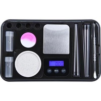 Nouveau produit avec pesée électronique plateau à cigarettes lumineux LED plateau à cigarettes USB plateau multicolore rechargeable électronique sca