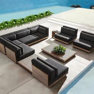Hotel <b>side</b> tableModern weather-resistant Teak <b>outdoor</b> <b>side</b> <b>table</b> Hotel garden poolside villa <b>outdoor</b> dining <b>table</b> - Product Image 3