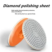 Disque de polissage à sec M14 100 mm 60/80 grains pour carrelage céramique, meuleuse d'angle, marbre, quartz, chanfreinage, meulage des bords