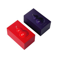 Bouteille isotherme de forme rectangulaire, emballage en boîte en papier avec logo personnalisé, boîte cadeau rouge haut de gamme, acier inoxydable, matériaux recyclés