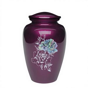 <b>Large</b> Modern Aluminum Adult Cremation Human Ashes <b>Urn</b> with Premium Handmade Craftsmanship for Burial Scattering Display Purposes - Product Image 1