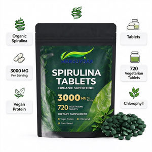 Comprimés de spiruline biologique riches en fibres alimentaires et en protéines végétales, riches en vitamines, pour un soutien nutritionnel quotidien - Product Image 5