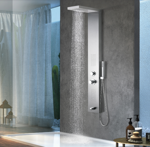 <span class=keywords><strong>Columna</strong></span> <span class=keywords><strong>dorada</strong></span> <span class=keywords><strong>de</strong></span> acero inoxidable 304, panel <span class=keywords><strong>de</strong></span> <span class=keywords><strong>ducha</strong></span> inteligente, cascada, Spa, chorros - Product Image 2