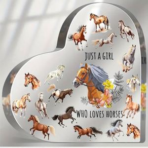 Transparent Heart Acrylic Hanging <b>Ornament</b>, Funny <b>Small</b> Animal Commemorative Decor Gift - Product Image 2