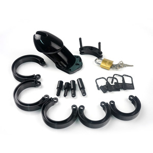 男性用貞操帯 ショートプラスチック防水ケージ ロック式コックケージ SM BDSM 大人のおもちゃ 貞操ベルト 男性用 安全で快適 - Product Image 4