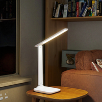 Ventes d'usine prise USB lampe de table LED pliable lampes de livre attentionnées lampe de bureau de lecture à commande tactile pour l'étude des étudiants