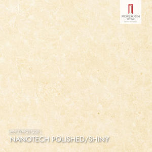 Dalles de sol en porcelaine effet marbre beige, pierre frittée 2800x1200mm, brillantes, pour murs et sols de villas et projets. - Product Image 2
