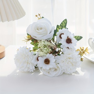 Pequeñas Margaritas Artificiales al por Mayor, Arreglos Florales, Decoración para Bodas, Flores Artificiales Decorativas al por Mayor - Product Image 5
