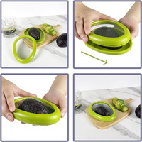 Herbruikbare houder voor fruit en groenten, citroenhouder, tomatenopbergdoos, avocado-vershouder, uienhouder voor voedselbewaring