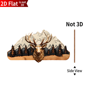 Tốt nhất Thợ Săn bao giờ duy nhất Tier treo tường chủ chốt 4 móc chìa khóa gỗ khắc trang trí nội thất cho công cụ lưu trữ dễ dàng cài đặt - Product Image 5