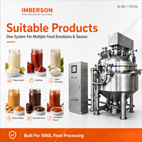 Homogénéisateur-mélangeur industriel sous vide SUS316L 1000L avec pompe, conception hautement hygiénique, production en série stable, texture uniforme et constante