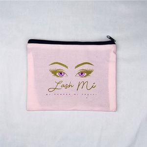 Hot Sale Custom Logo Craft Bag Canvas Pencil <b>Case</b> Makeup Cosmetic Canvas Pencil Pouch Multi Purpose <b>Travel</b> Toiletry Bag Zipper - Product Image 4