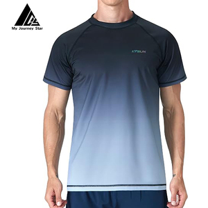 T-shirts de bain légers à manches courtes pour hommes, protection solaire UPF 50+ anti-UV, séchage rapide – Offre spéciale usine - Product Image 3