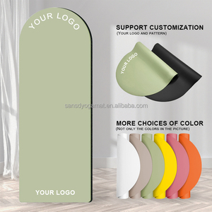 Sansd personalizzato nuovo Design Pu gomma ovale <span class=keywords><strong>Pilates</strong></span> Fitness universale all'ingrosso personalizzato curva arcuata Yoga Mat