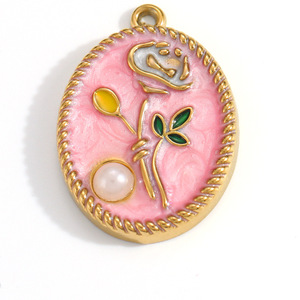 SUMMLY Summer Ocean Style Shell Fish Flower Pendant 18K Gold <strong>Silver</strong> Plated Stainless Steel <strong>Charms</strong> Fashion Jewelry - Product Image 2