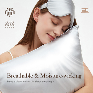 <span class=keywords><strong>Federa</strong></span> in Pura Seta di Gelso 100% con Apertura Laterale, Personalizzabile con LOGO, 19 Momme, per Capelli e Pelle - Product Image 3