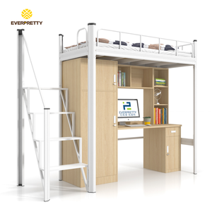 Meubles scolaires modernes, <span class=keywords><strong>lit</strong></span> de dortoir, cadre de <span class=keywords><strong>lit</strong></span> en métal, lits superposés simples avec système de <span class=keywords><strong>lit</strong></span> intégré à la garde-robe, certifié CE - Product Image 4